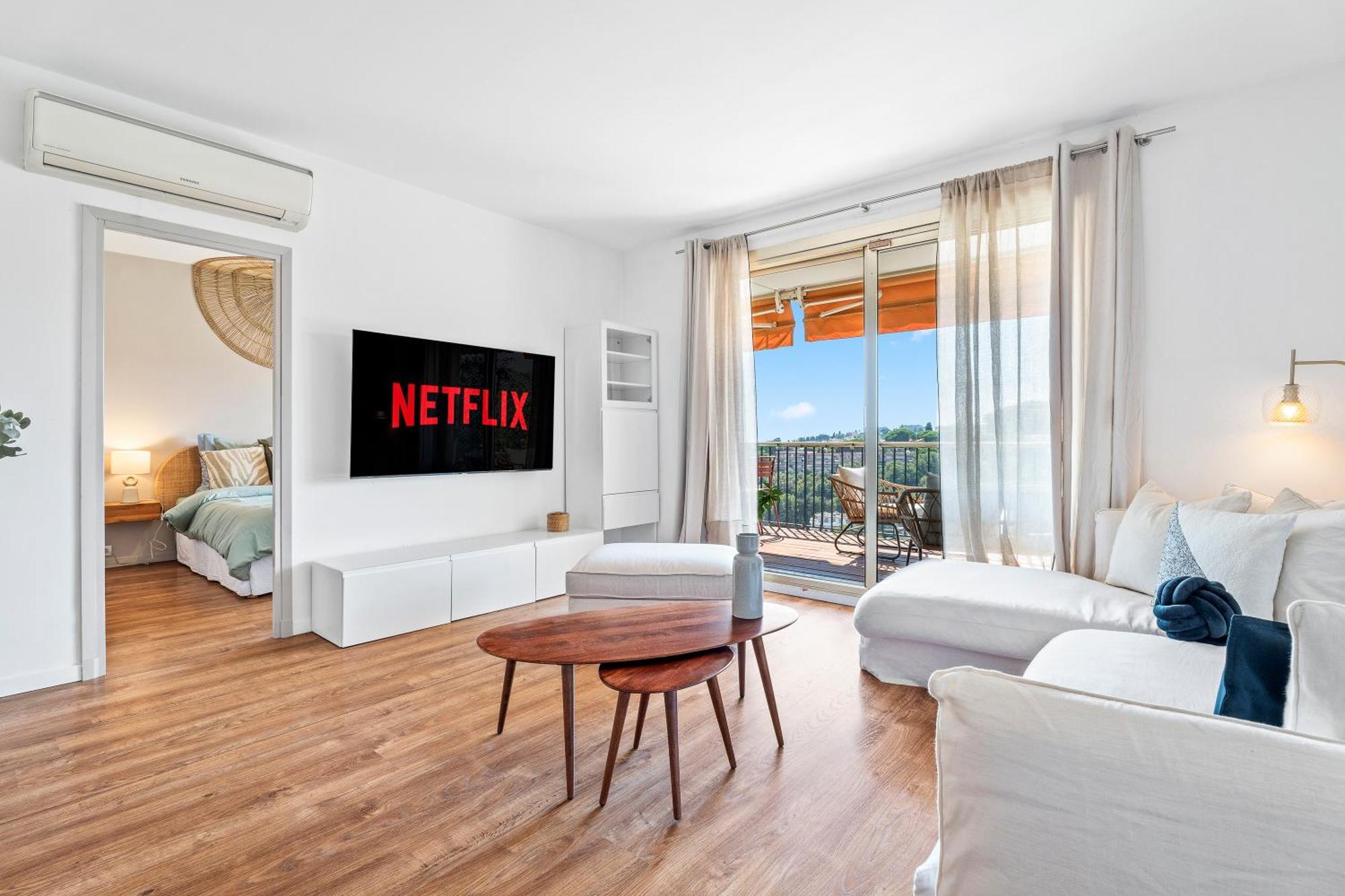 Renting - Abbaye - Luxury Penthouse Sea View Pool Tennis Parking * Nizza